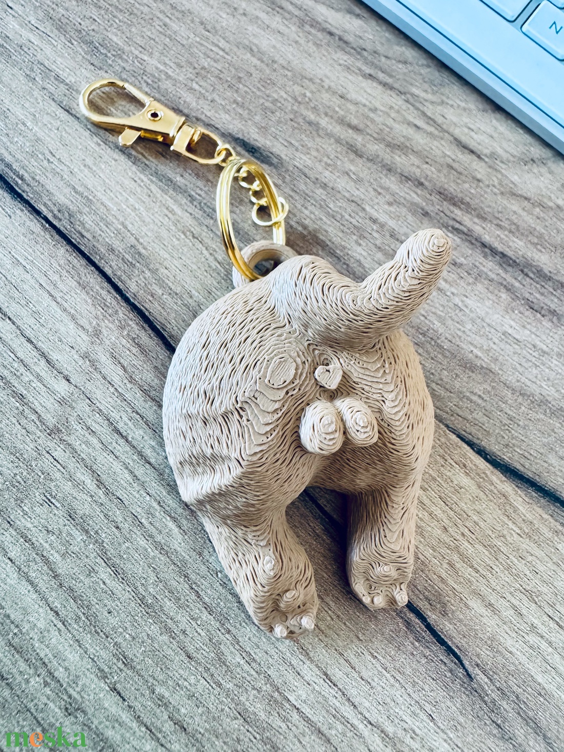 Macska segg kulcstartó - táska & tok - kulcstartó & táskadísz - kulcstartó - Meska.hu