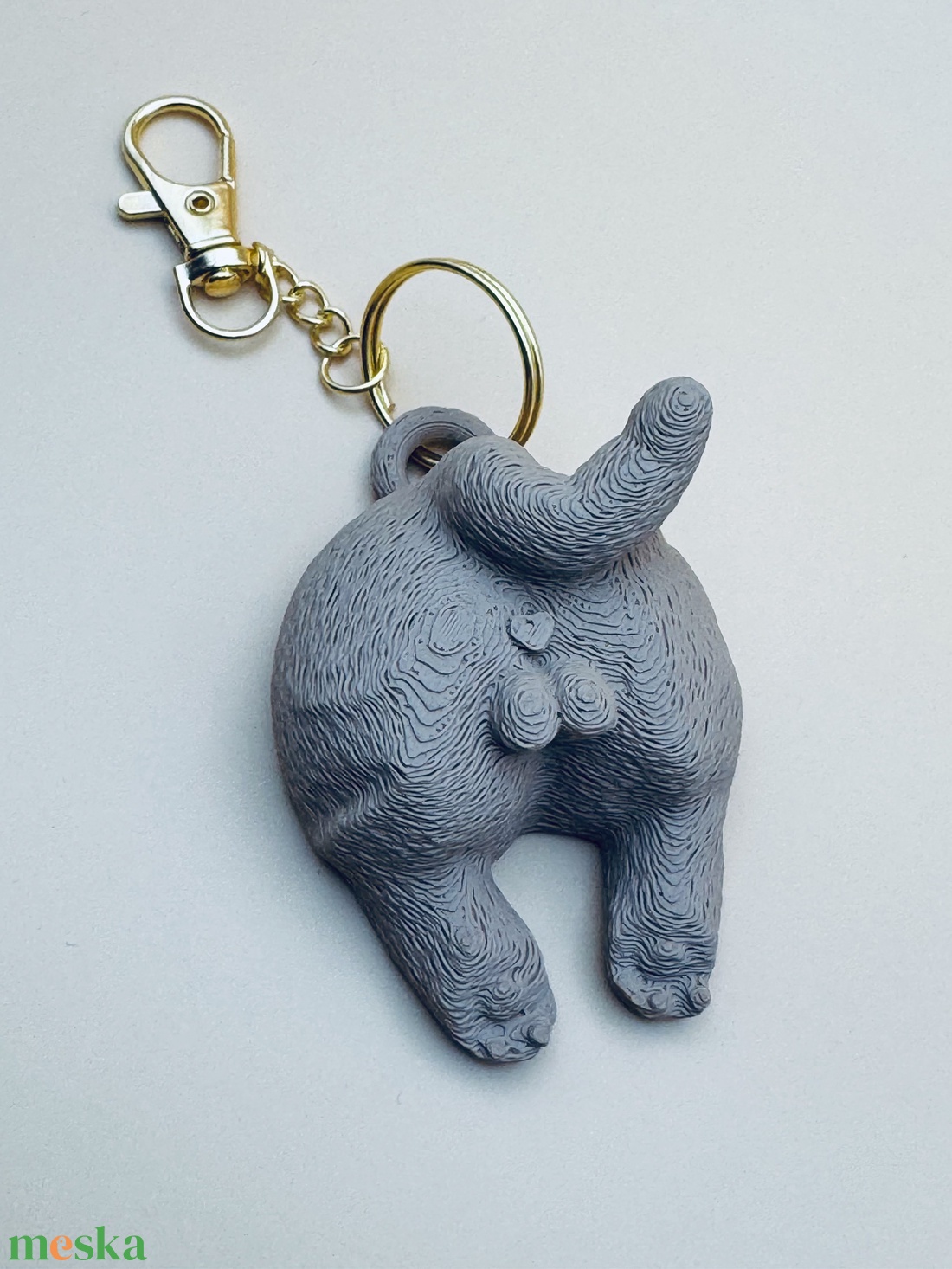 Macska segg kulcstartó - táska & tok - kulcstartó & táskadísz - kulcstartó - Meska.hu