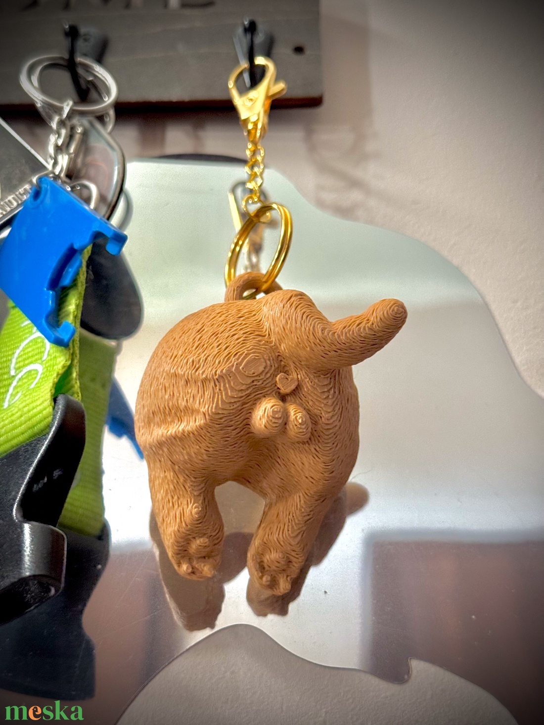 Macska segg kulcstartó - táska & tok - kulcstartó & táskadísz - kulcstartó - Meska.hu