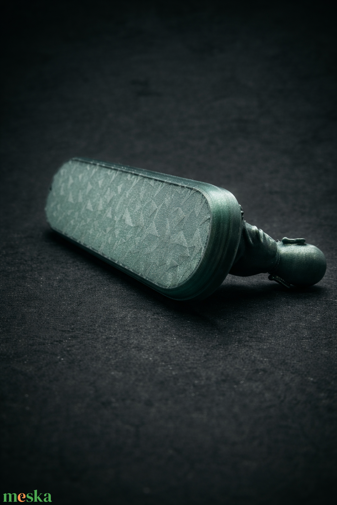 Zen Buddha füstölőtartó � mélyzöld csillogó dísz, meditációs lakásdekor - otthon & életmód - dekoráció - spiritualitás - füstölő és füstölőtartó - Meska.hu