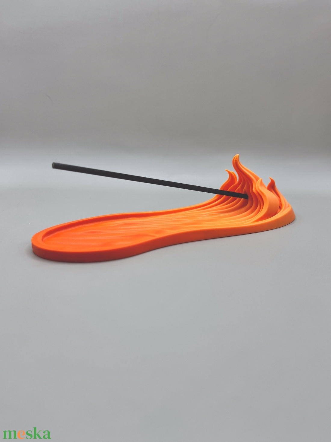 Láng formájú füstölőtartó � átmenetes vörös színű modern zen dekoráció - otthon & életmód - dekoráció - spiritualitás - füstölő és füstölőtartó - Meska.hu