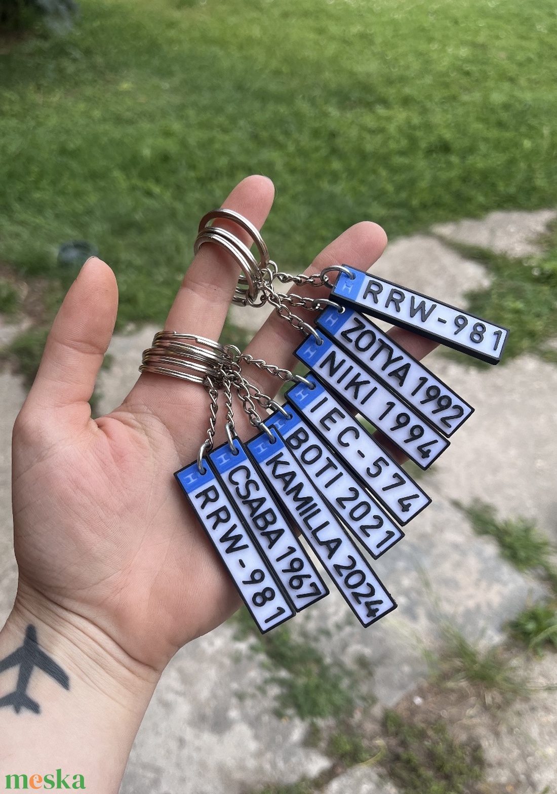Rendszámos kulcstartó - táska & tok - kulcstartó & táskadísz - kulcstartó - Meska.hu