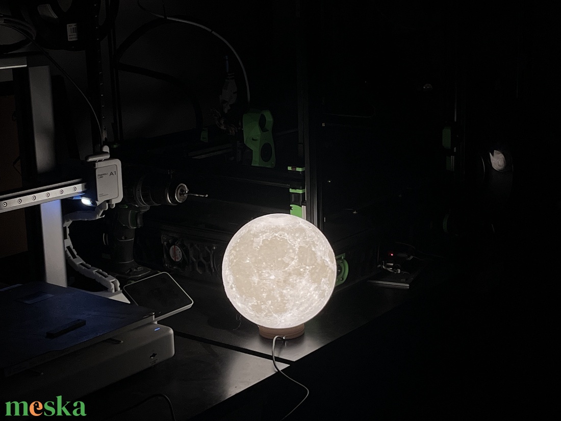 Hold éjjeli lampa - otthon & életmód - lámpa - hangulatlámpa - Meska.hu