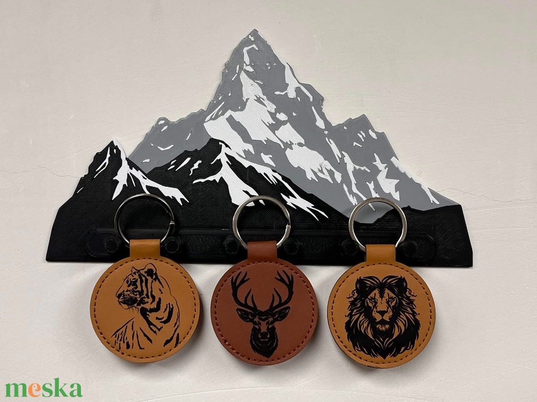 Hegy mintájú fali kulcstartó - otthon & életmód - dekoráció - fali és függő dekoráció - fali kulcstartó - Meska.hu