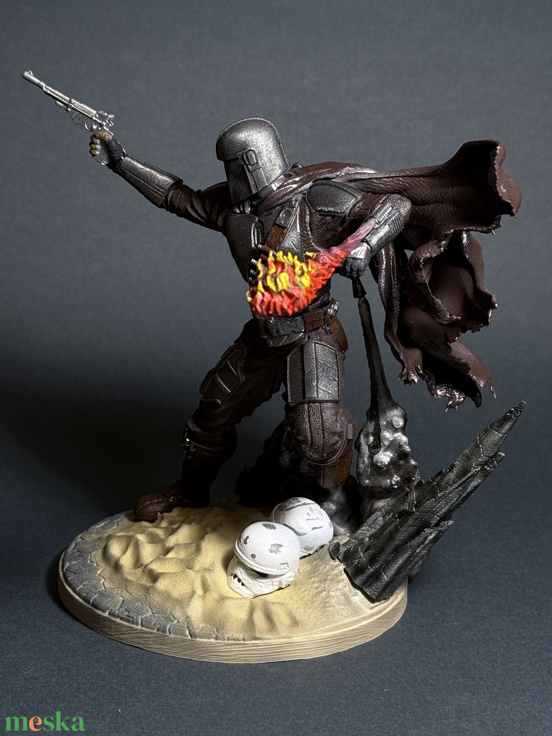 Star Wars Mandalorian szobor - kellékek & szerszámok - dekorációs kellékek - figurák - Meska.hu
