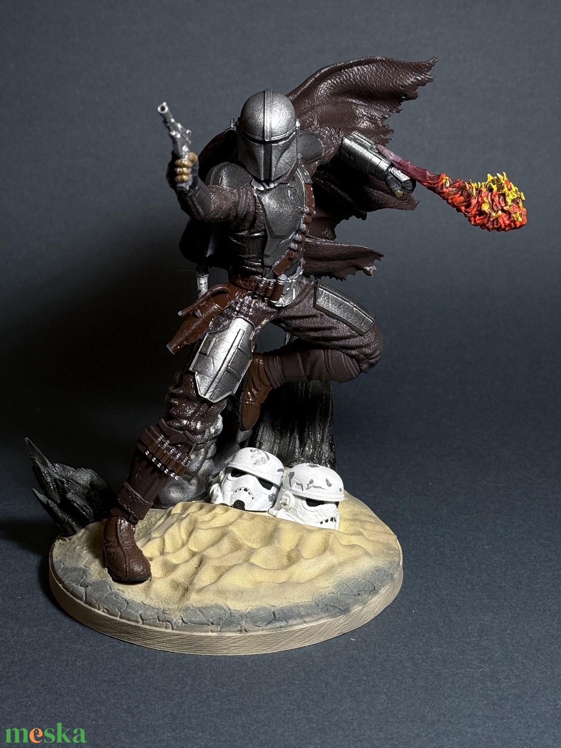 Star Wars Mandalorian szobor - kellékek & szerszámok - dekorációs kellékek - figurák - Meska.hu