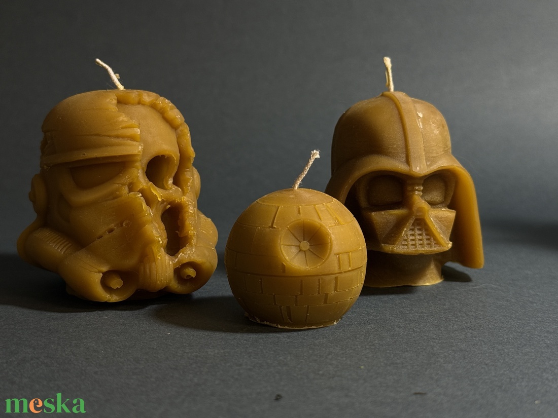 Star Wars   méhviasz gyertyacsomag (Dart Vader, StormTrooper, Death Star)  - otthon & életmód - gyertya, illat, aroma - gyertya - Meska.hu