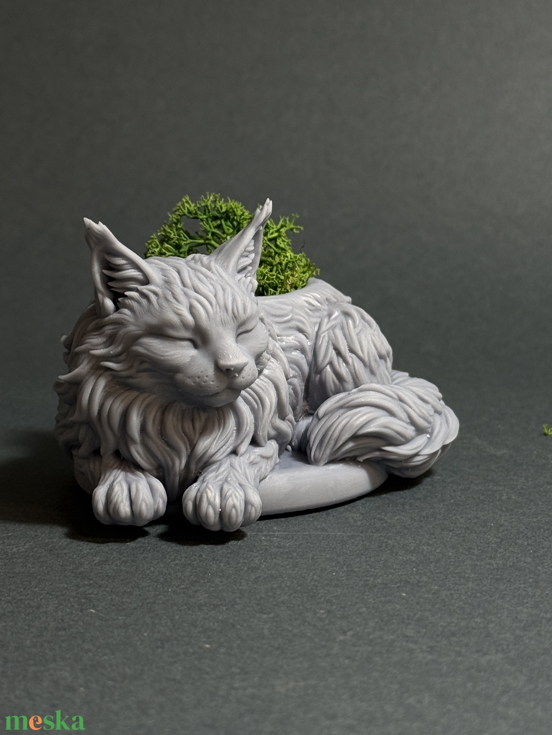 Maine Coon cica kaspó - otthon & életmód - virágdekoráció - virágtartó - kaspó - Meska.hu