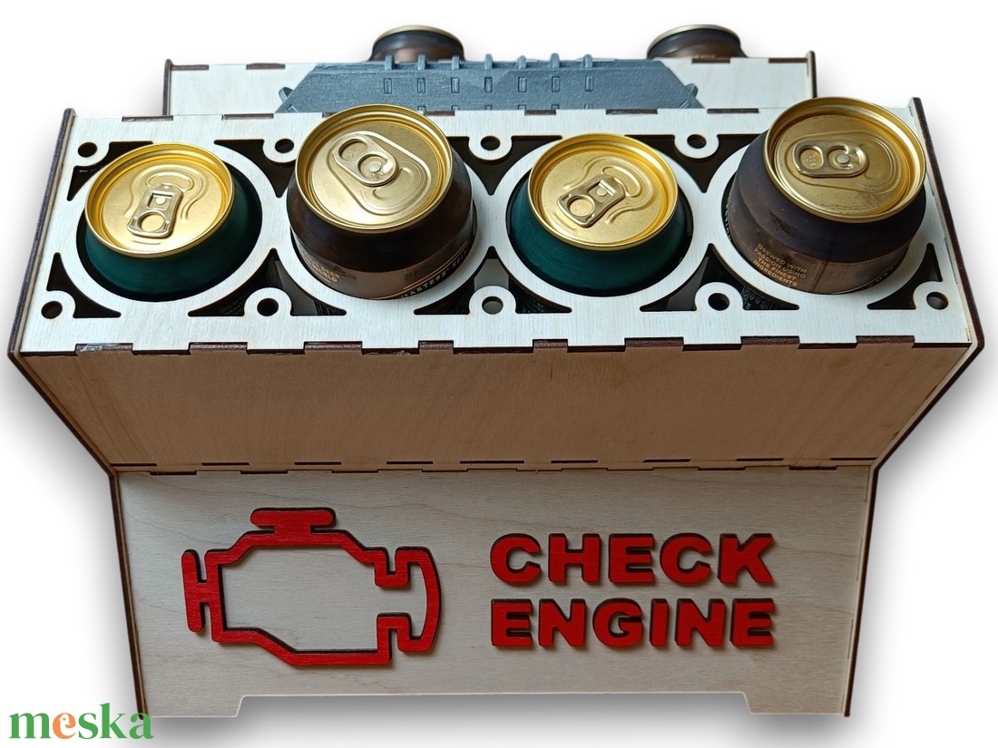 V8 Motor sörtartó  Ahol a sör találkozik a benzingőzzel! - otthon & életmód - konyhafelszerelés, tálalás - italos kellékek - sörtartó - Meska.hu