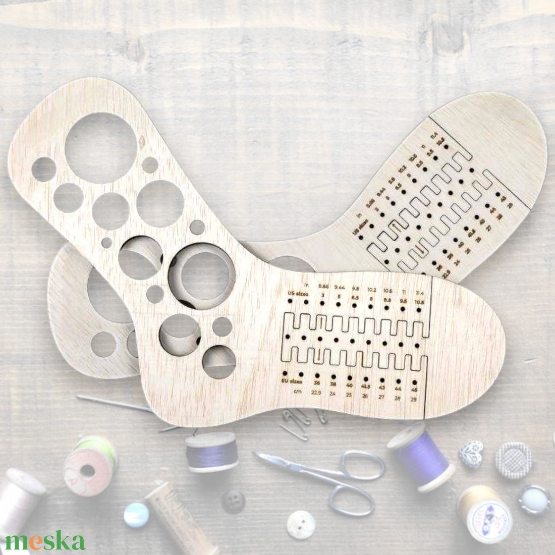 Univerzális Fa Zokni Blokkoló: Tökéletes Forma a Kötött Csodáknak - kellékek & szerszámok - szerszámok, eszközök - eszköz kötéshez, horgoláshoz - Meska.hu