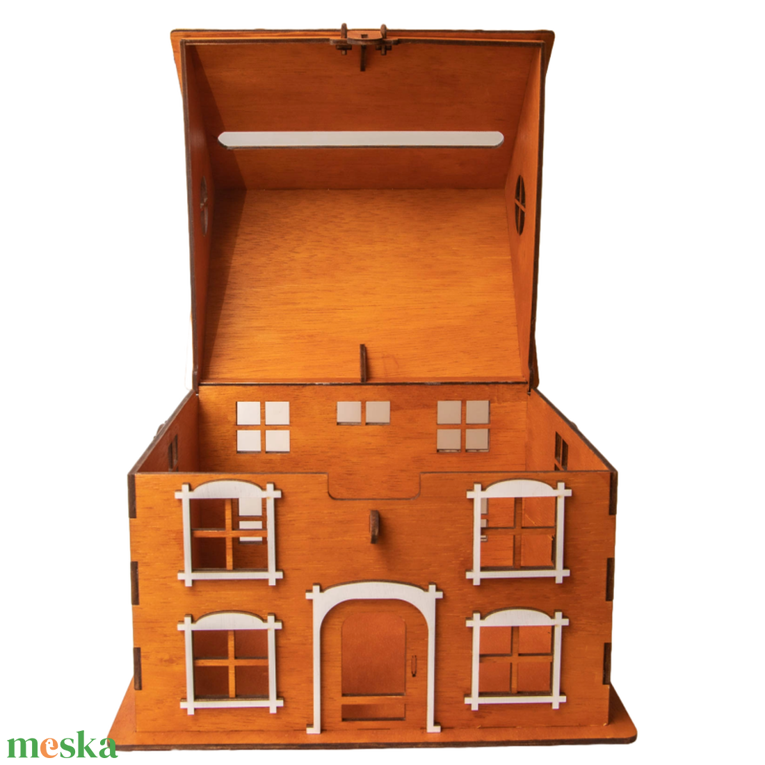 Esküvői pénzátadó házikó, nászajándék, pénzgyűjtő doboz, személyre szabható - esküvő - emlék & ajándék - nászajándék - nászajándék gyűjtők - Meska.hu