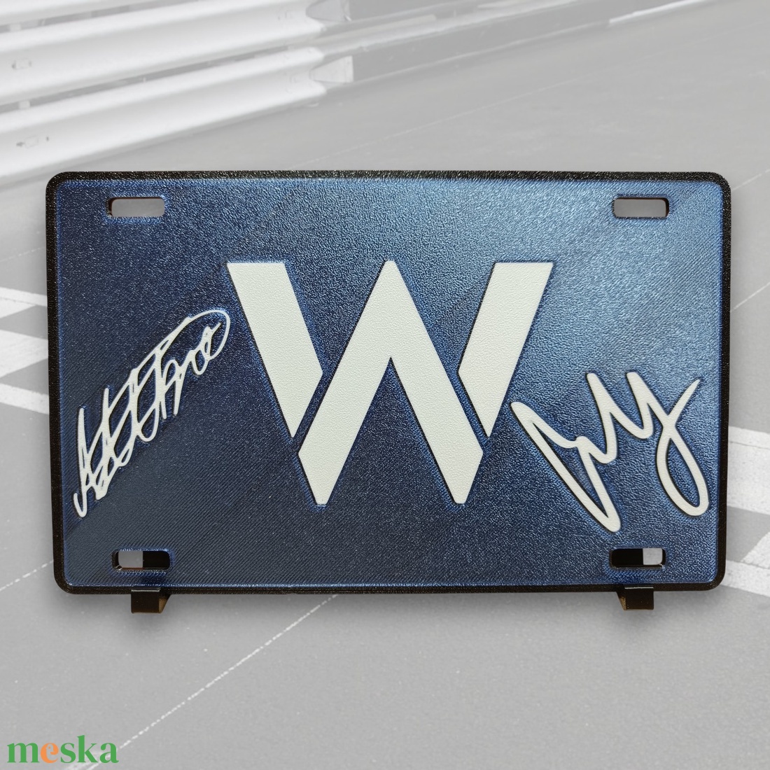 3D Nyomtatott Williams F1 Asztali Dísz � Carlos Sainz és Alex Albon Aláírásokkal - esküvő - dekoráció - asztaldísz - Meska.hu