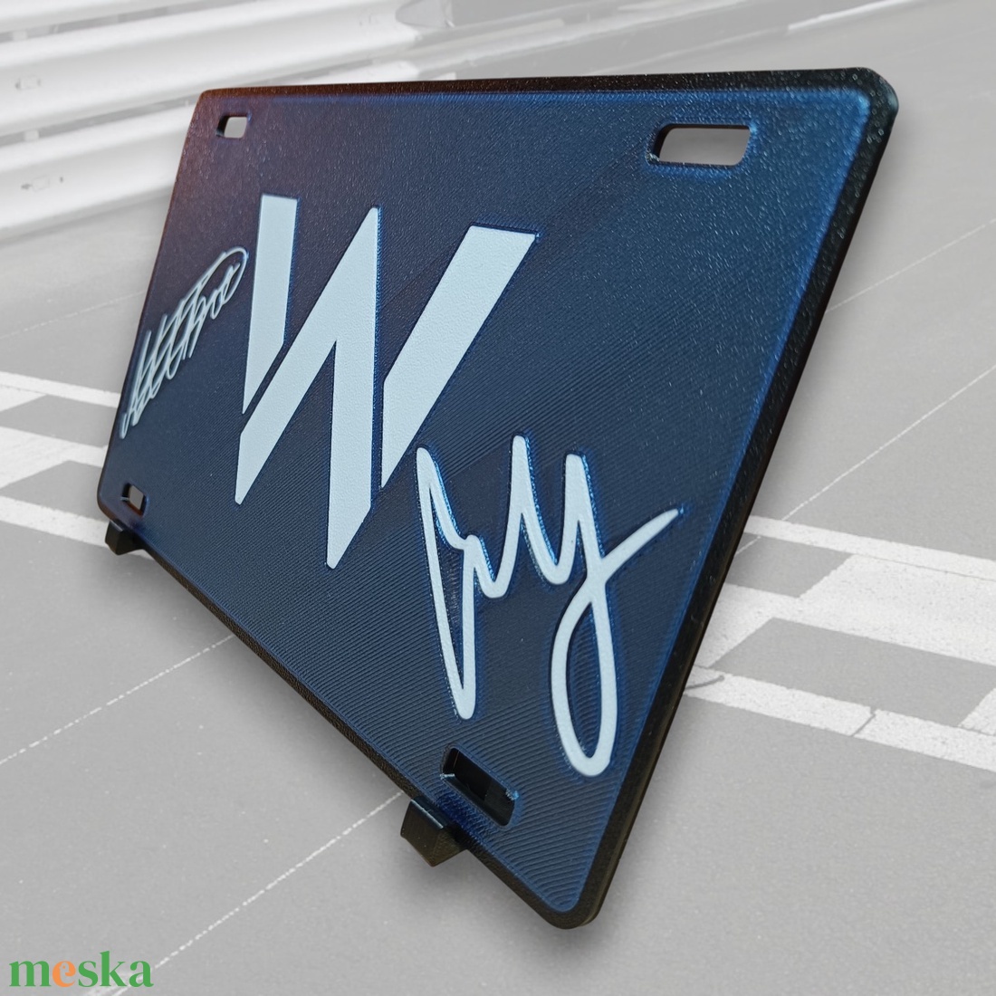 3D Nyomtatott Williams F1 Asztali Dísz � Carlos Sainz és Alex Albon Aláírásokkal - esküvő - dekoráció - asztaldísz - Meska.hu