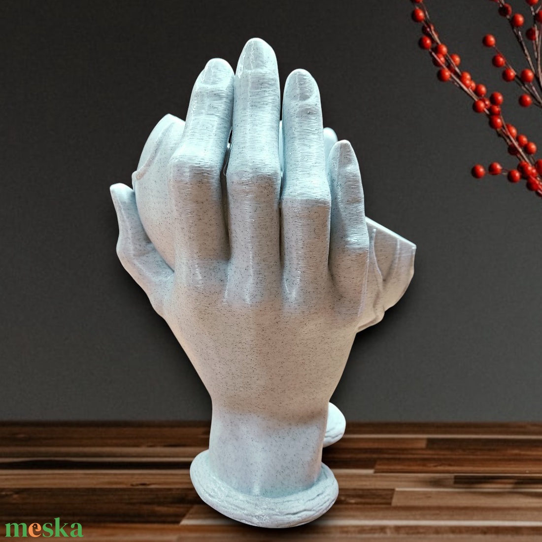 Márvány ölelés - szív alakú kaspó, virágtartó, 3D nyomtatott - otthon & életmód - virágdekoráció - virágtartó - kaspó - Meska.hu