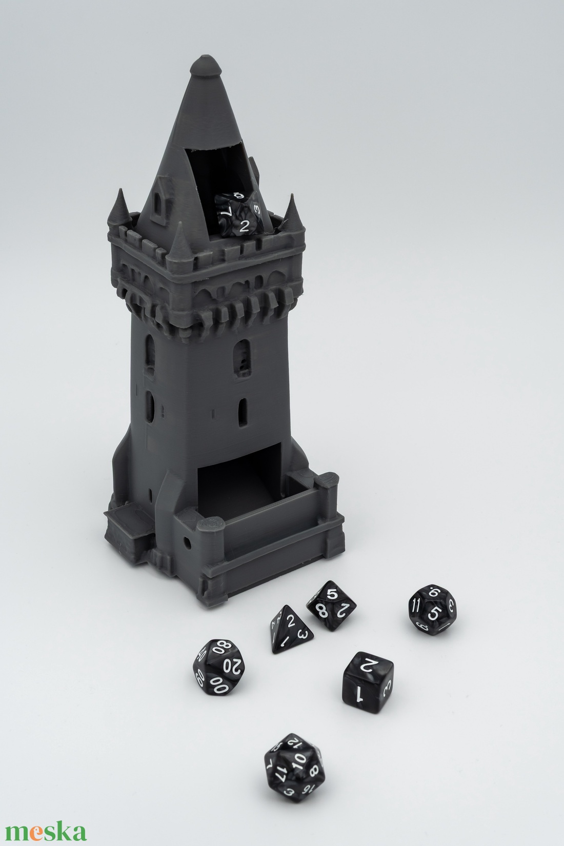 Rusztikus Kastély dobókocka torony - játék & sport - táblajáték és kártyajáték - társasjátékok - dobókocka - Meska.hu