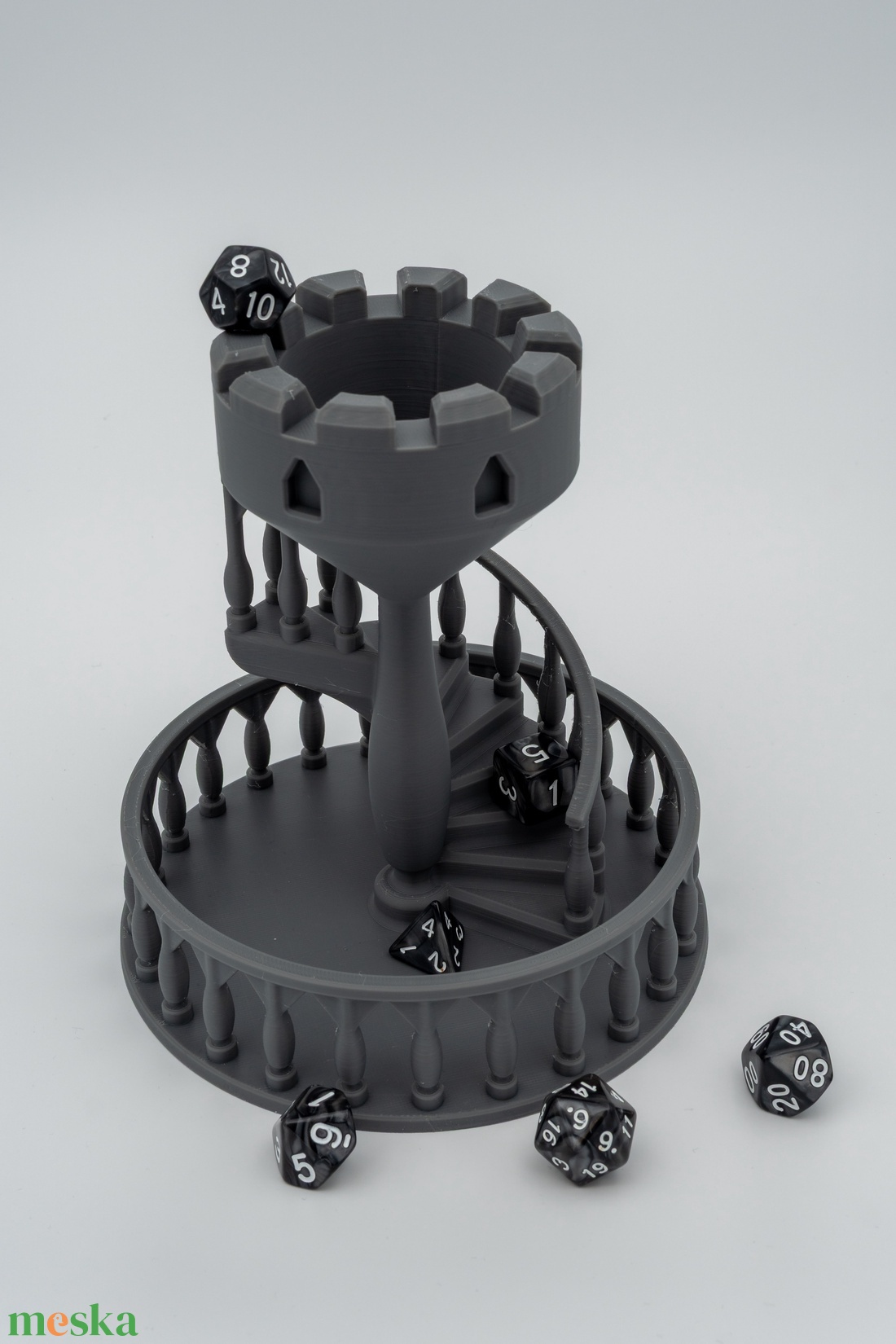 Rusztikus csigalépcső dobókocka torony - játék & sport - táblajáték és kártyajáték - társasjátékok - dobókocka - Meska.hu