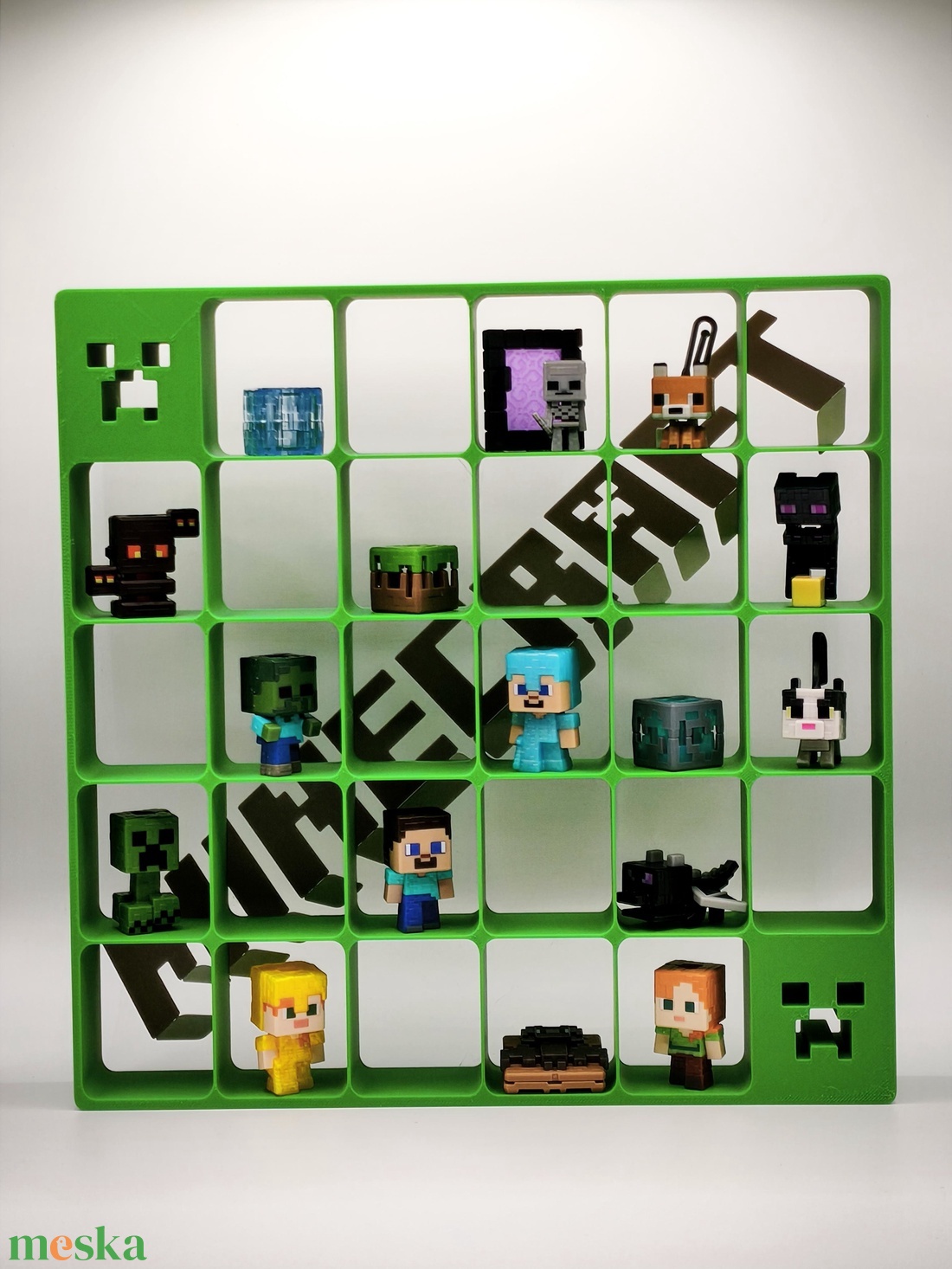 Minecraft Kinder Joy figura tartó - otthon & életmód - tárolás & rendszerezés - íróasztali tároló - Meska.hu