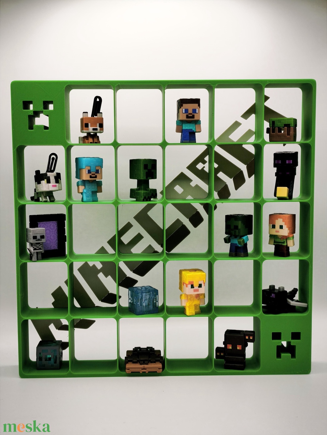 Minecraft Kinder Joy figura tartó - otthon & életmód - tárolás & rendszerezés - íróasztali tároló - Meska.hu