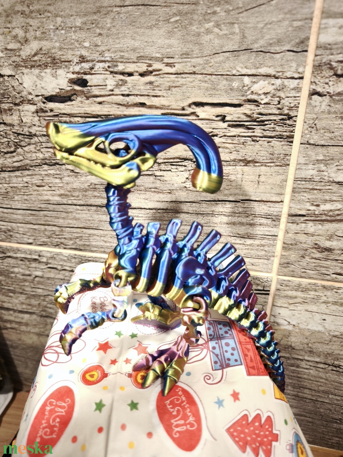 Csontváz dinó Parasaurolophus - játék & sport - plüssállat & játékfigura - plüss dínók - Meska.hu