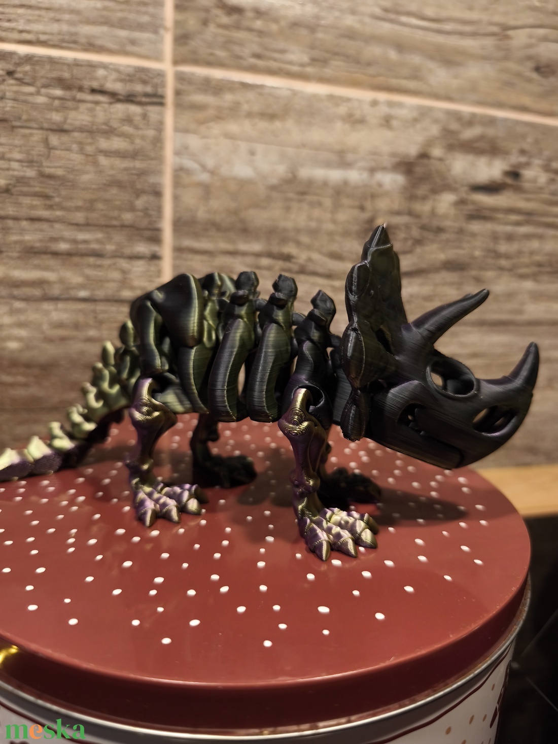 Csontváz dinó Triceratops  - játék & sport - plüssállat & játékfigura - plüss dínók - Meska.hu