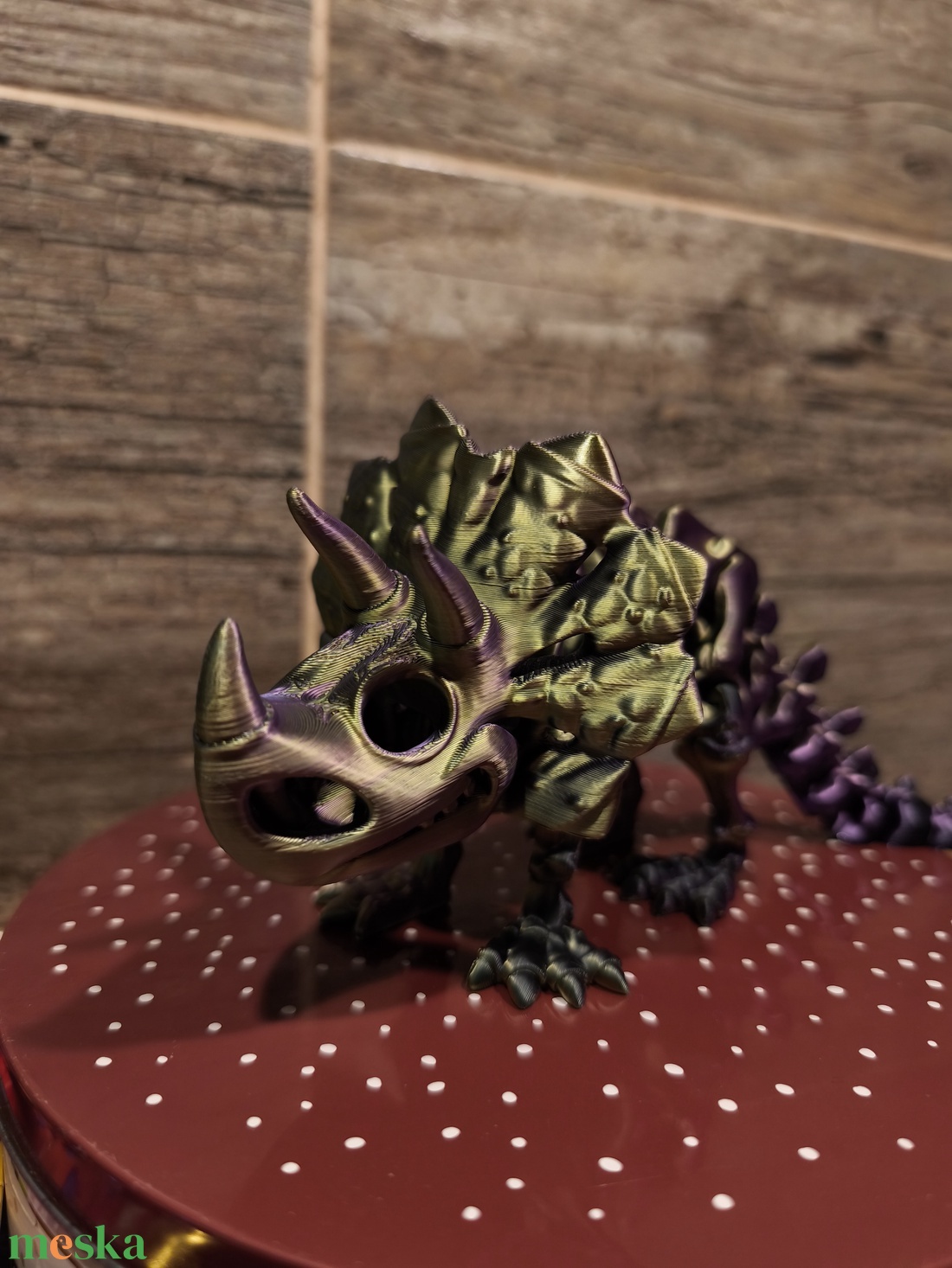 Csontváz dinó Triceratops  - játék & sport - plüssállat & játékfigura - plüss dínók - Meska.hu