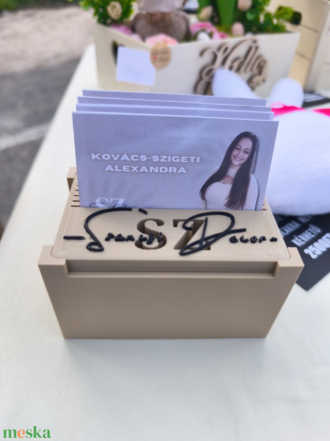 Névjegykártya tartó  - otthon & életmód - papír, írószer - névjegykártya - Meska.hu