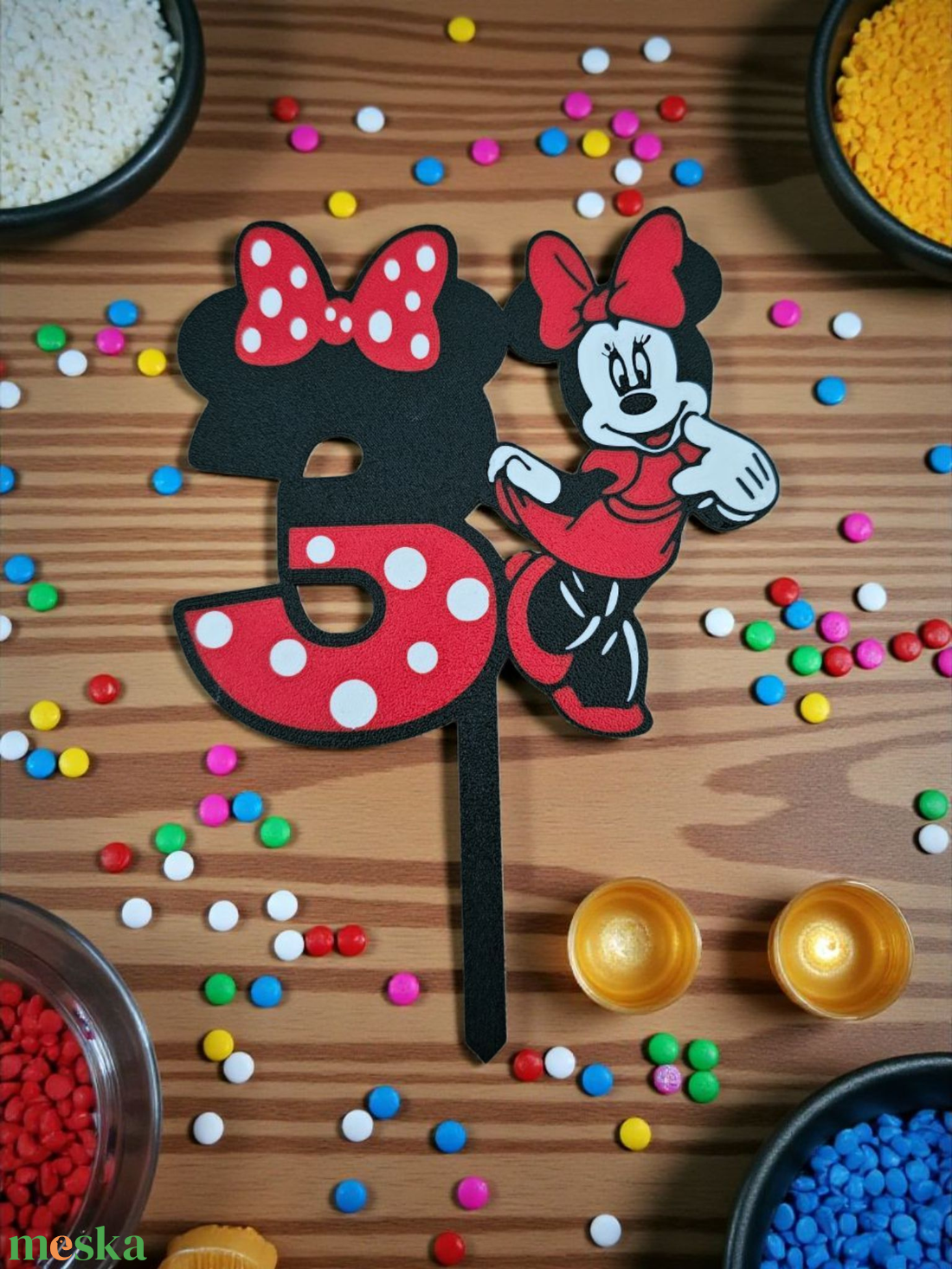 Minnie tortabeszúró - otthon & életmód - konyhafelszerelés, tálalás - sütés, főzés - sütidísz - Meska.hu Minnie tortabeszúró - otthon & életmód - konyhafelszerelés, tálalás - sütés, főzés - sütidísz - Meska.hu