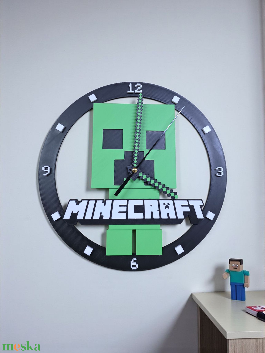 Minecraft fali óra - otthon & életmód - dekoráció - fali és függő dekoráció - falióra & óra - Meska.hu Minecraft fali óra - otthon & életmód - dekoráció - fali és függő dekoráció - falióra & óra - Meska.hu