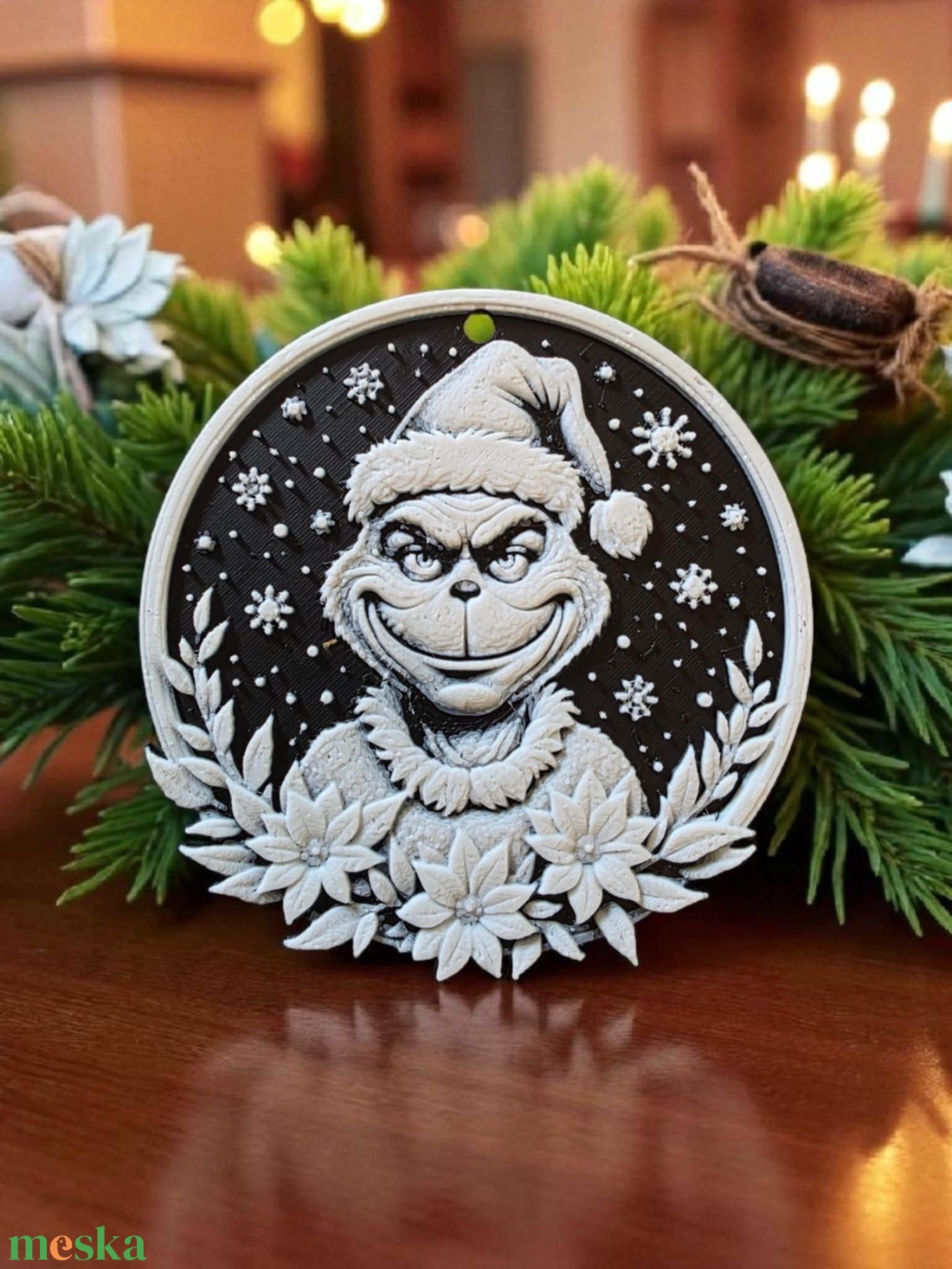 Karácsonyfadísz grincs - karácsony - karácsonyi lakásdekoráció - karácsonyfadíszek - Meska.hu