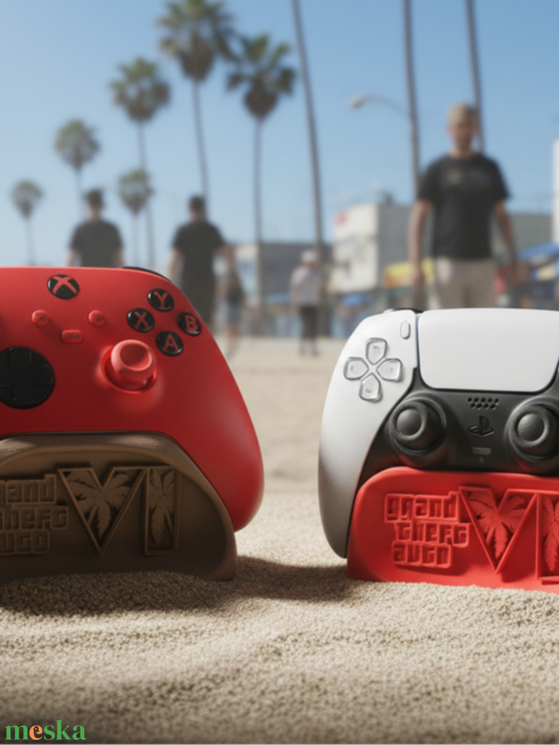 GTA VI Playstation5 kontroller tartó - otthon & életmód - tárolás & rendszerezés - kontroller tartók - Meska.hu