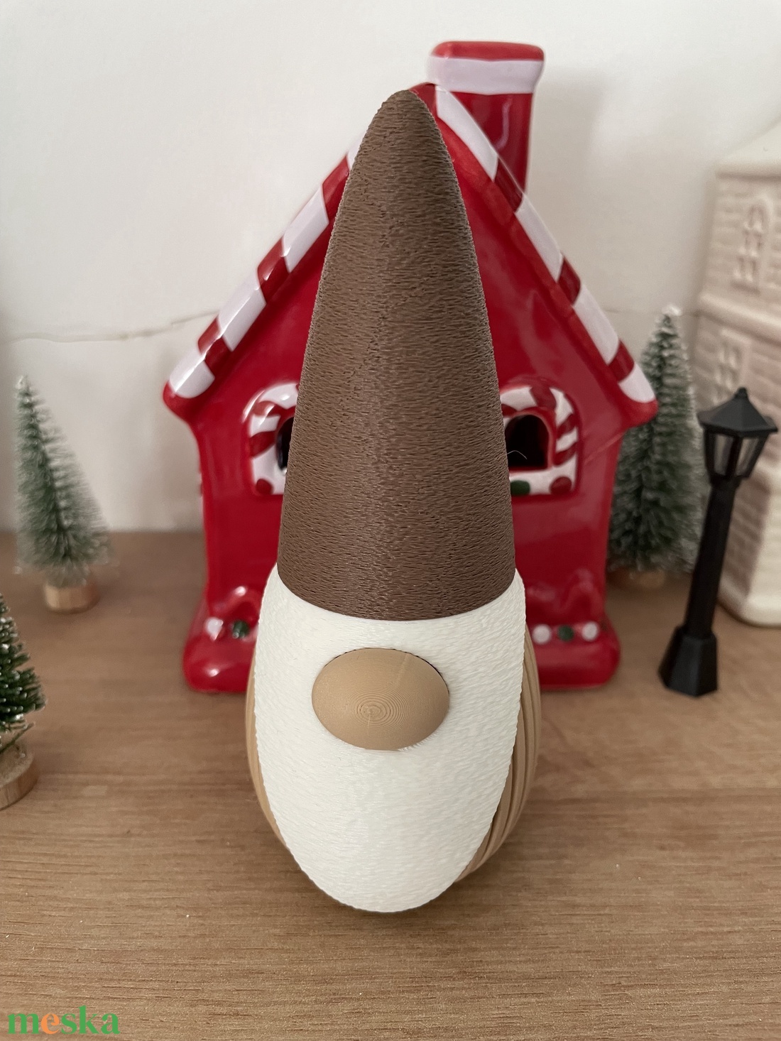 Karácsonyi dekor manó (14cm magas) - karácsony - karácsonyi lakásdekoráció - karácsonyi manók, figurák - Meska.hu