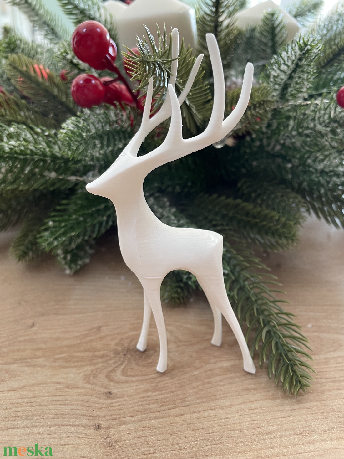 Rénszarvas karácsonyi dekoratív - karácsony - karácsonyi lakásdekoráció - karácsonyi lakásdíszek - Meska.hu