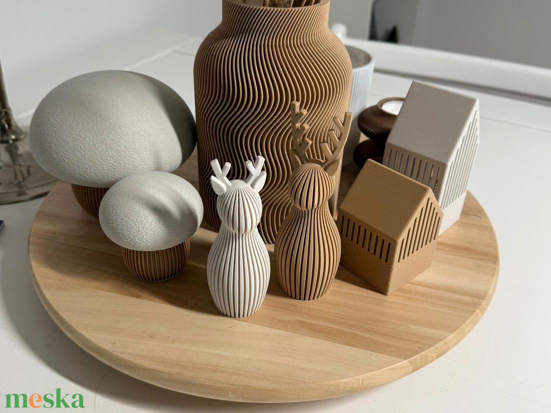 Skandináv dekorgomba - esküvő - dekoráció - asztaldísz - Meska.hu