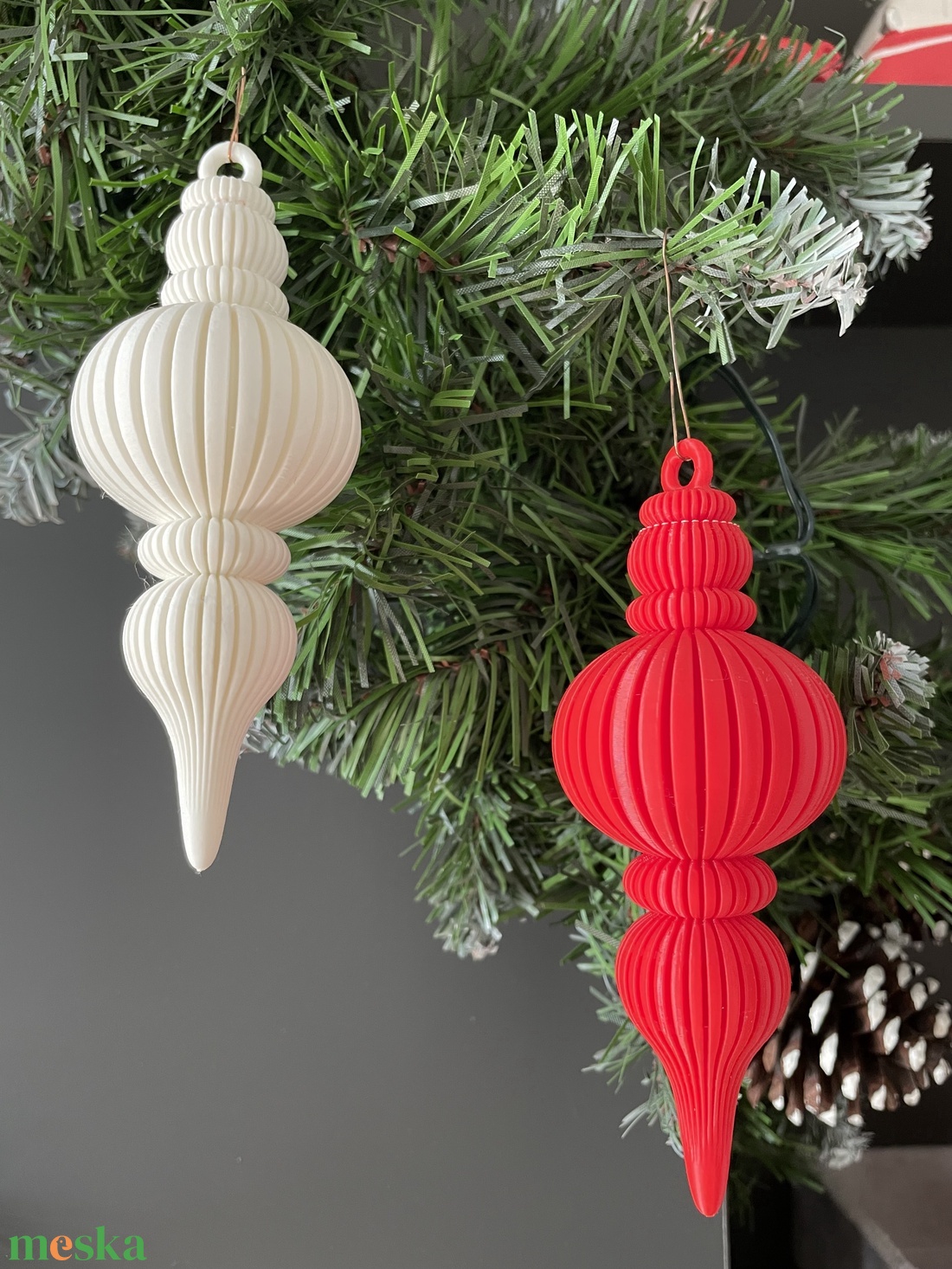 Karácsonyfadísz - karácsony - karácsonyi lakásdekoráció - karácsonyfadíszek - Meska.hu