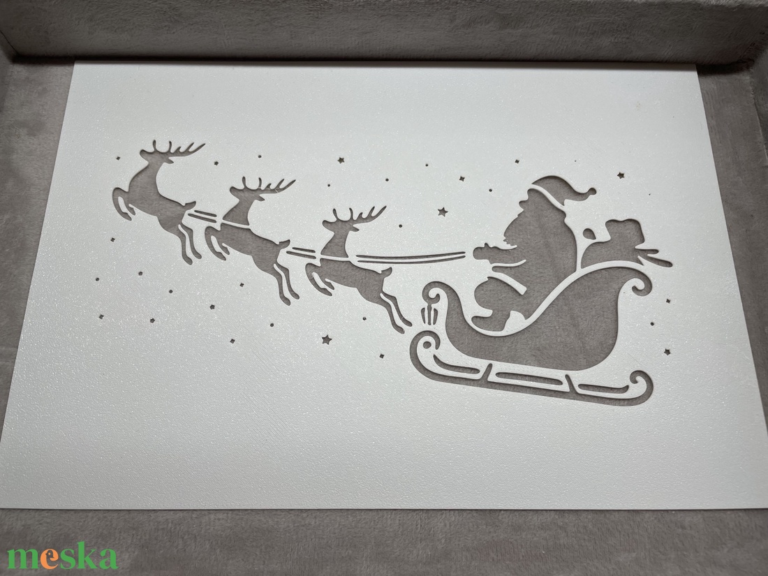 3D Nyomtatott Karácsonyi és Ünnepi Sablonok - tóspray-hez, krétafilchez - otthon & életmód - dekoráció - ajtó- és ablak dekoráció - ablakdísz - Meska.hu