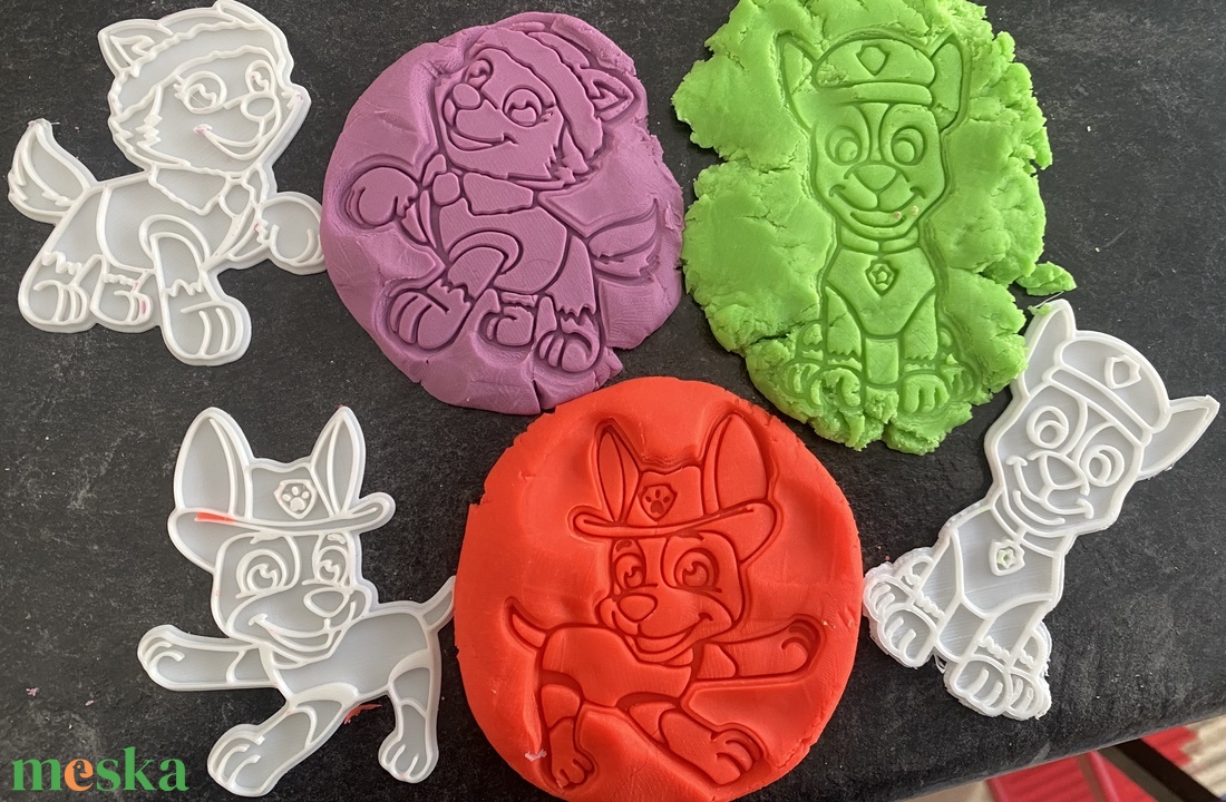 3D nyomtatott sütikiszúró és szaggató � Mancs őrjárat figurák (darabonként rendelhető) - otthon & életmód - konyhafelszerelés, tálalás - sütés, főzés - sütikiszúró - Meska.hu