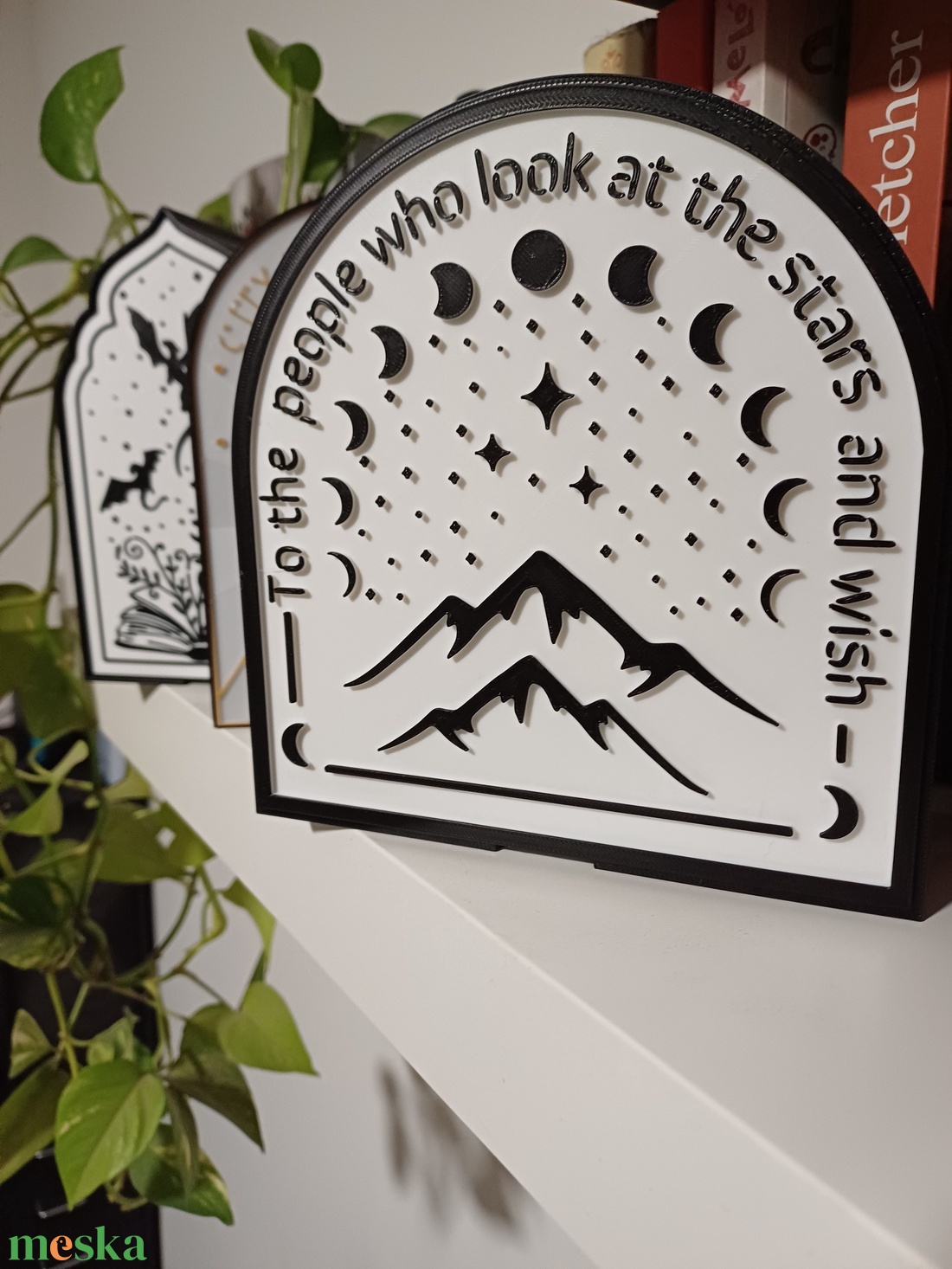 ACOTAR könyvtámasz (book nook) - otthon & életmód - dekoráció - asztal és polc dekoráció - könyvtámasz - Meska.hu