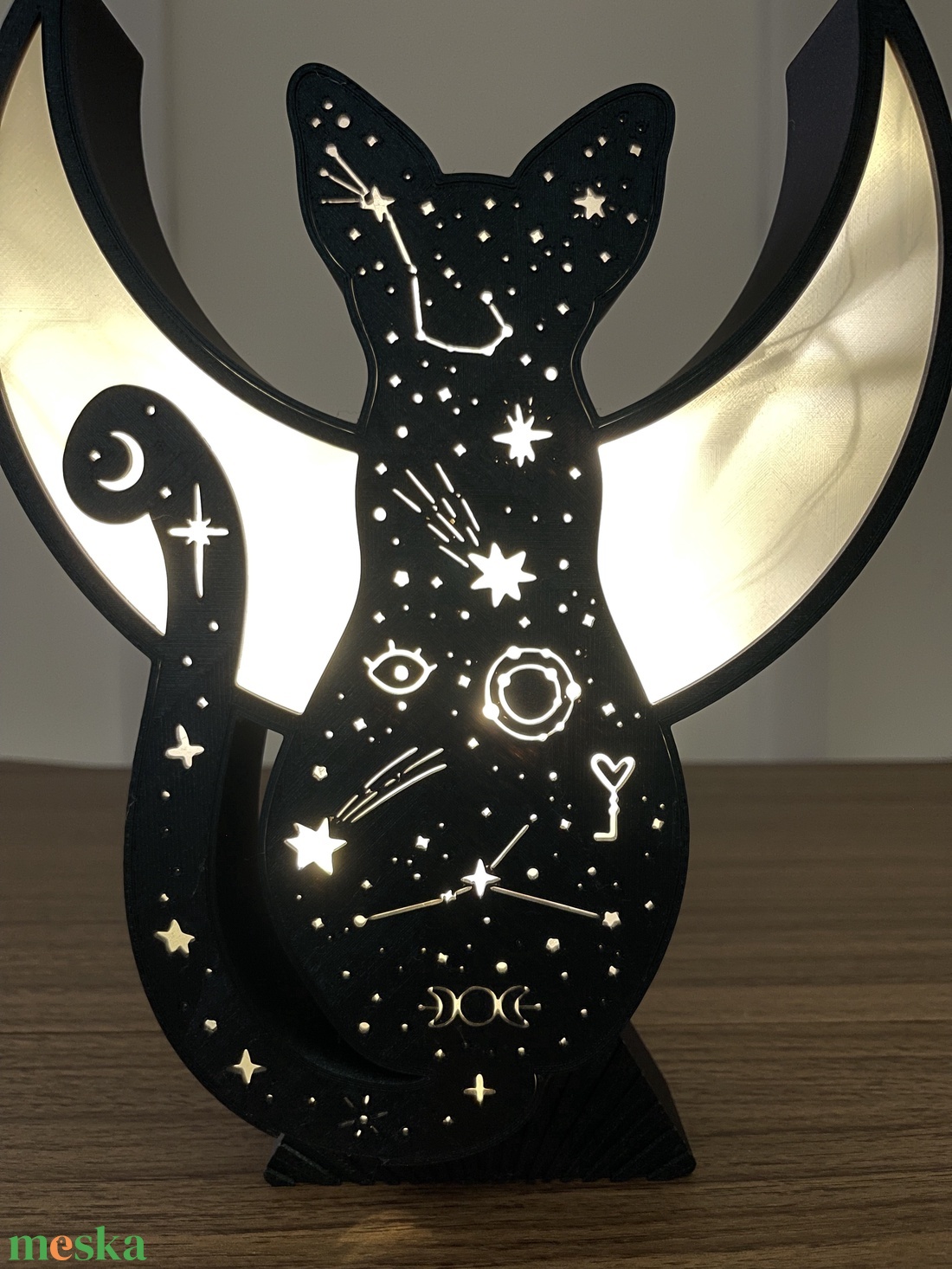 Galaxis cica könyvtámasz (book nook) - otthon & életmód - dekoráció - asztal és polc dekoráció - könyvtámasz - Meska.hu