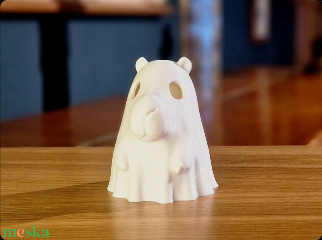 Capybara szellem  - otthon & életmód - dekoráció - halloween - halloweeni figurák - Meska.hu
