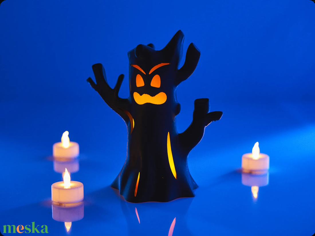 Világítós szörny fa - otthon & életmód - dekoráció - halloween - halloweeni figurák - Meska.hu
