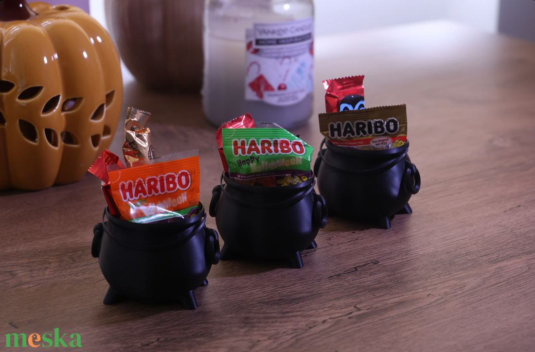 Halloweeni mini csoki gyűjtő - otthon & életmód - dekoráció - halloween - halloweeni cukorkagyűjtők és cukorkatartók - Meska.hu