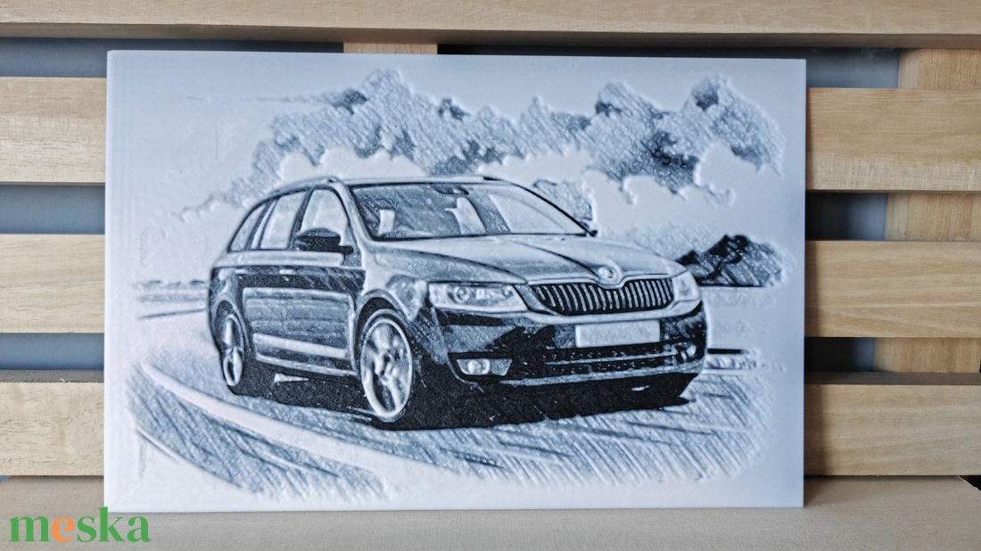Skoda Octavia - 3D nyomtatott - otthon & életmód - dekoráció - kép & falikép - 3d képek - Meska.hu