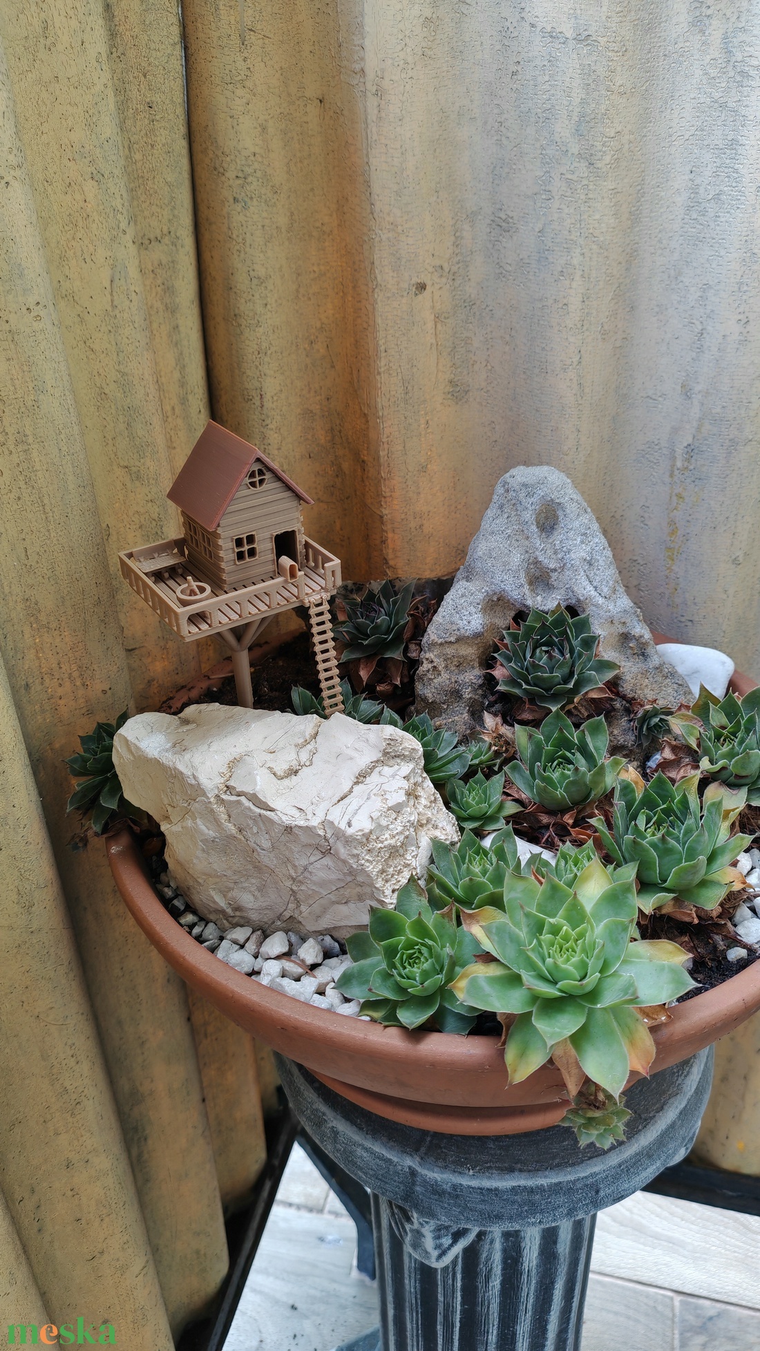 3D Nyomtatott Mini Faház Dekoráció - otthon & életmód - ház & kert - kerti dísz - Meska.hu
