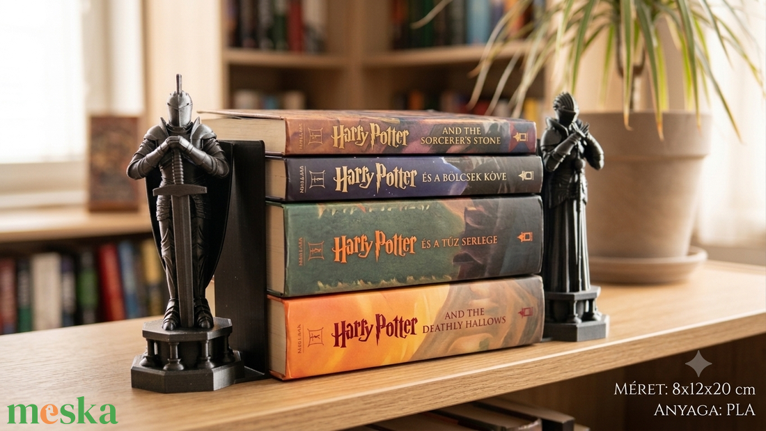 Harry Potter könyvtámasz - otthon & életmód - dekoráció - asztal és polc dekoráció - könyvtámasz - Meska.hu