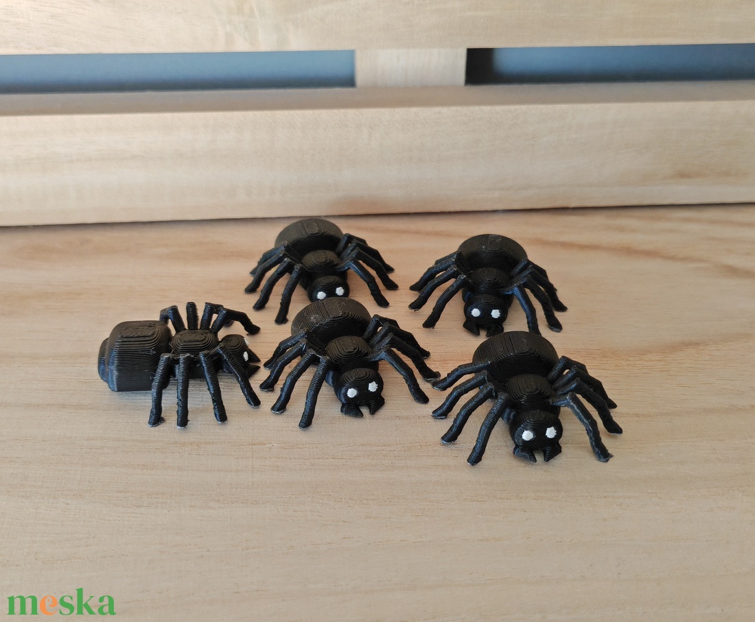 Aranyos Halloween-i 3D Nyomtatott Pók Figurák - otthon & életmód - dekoráció - halloween - halloweeni figurák - Meska.hu
