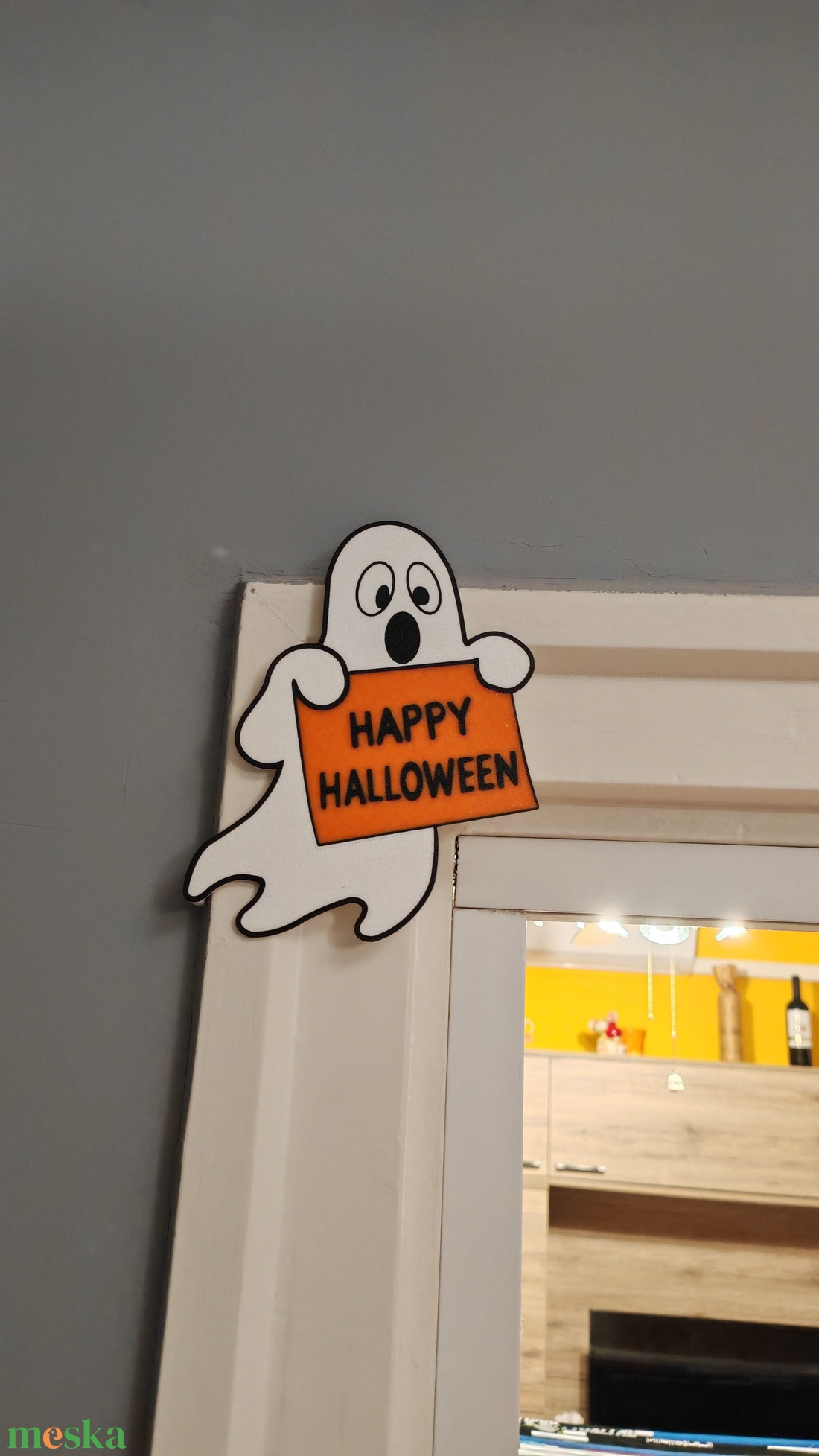 Halloweeni Szellemes Ajtódekoráció - otthon & életmód - dekoráció - halloween - halloweeni ajtódíszek és ablakdíszek - Meska.hu