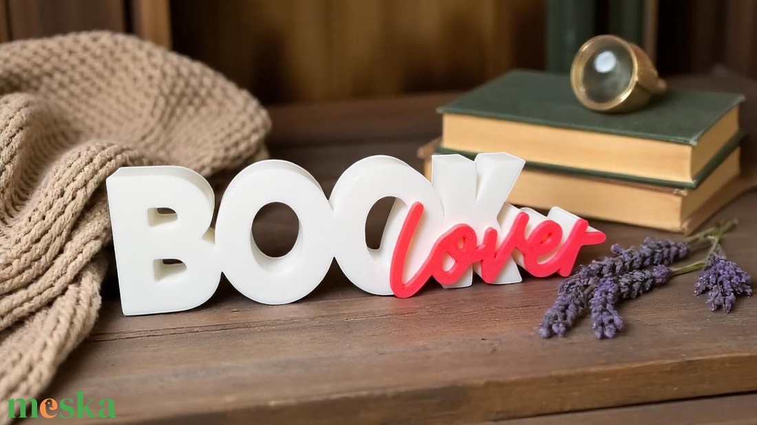 BookLover - könyvbarát, könyvmoly felirat - otthon & életmód - dekoráció - kép & falikép - 3d képek - Meska.hu BookLover - könyvbarát, könyvmoly felirat - otthon & életmód - dekoráció - kép & falikép - 3d képek - Meska.hu