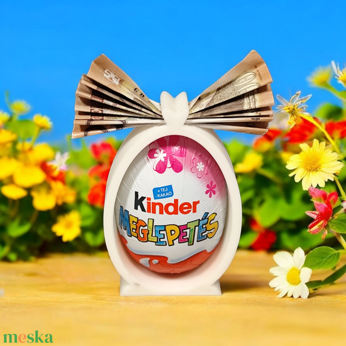 Húsvéti Kinder tojás tartó - otthon & életmód - dekoráció - asztal és polc dekoráció - dekorációs tál, tartó - Meska.hu