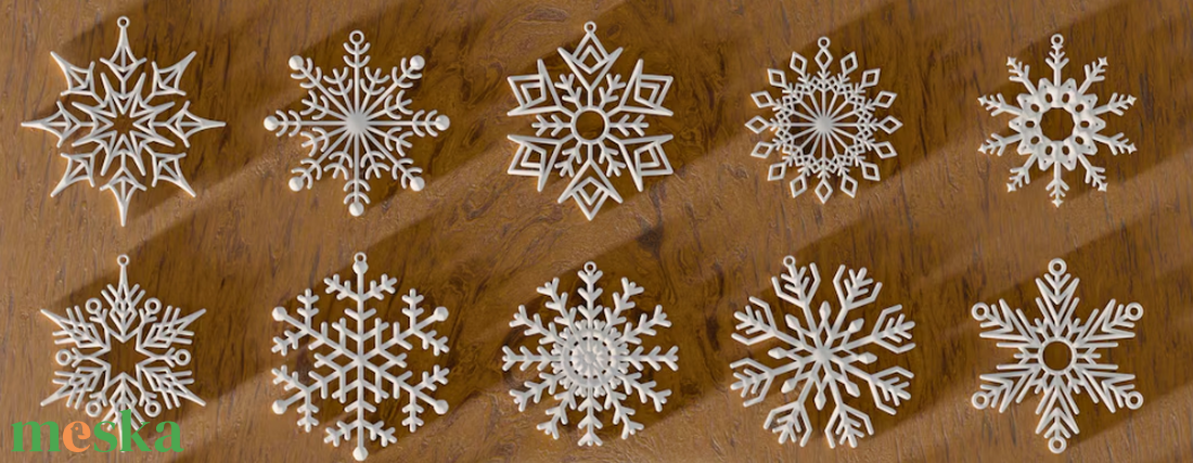 Karácsonyi Hópehely függő díszek - 12 darabos szett - karácsony - karácsonyi lakásdekoráció - karácsonyi lakásdíszek - Meska.hu Karácsonyi Hópehely függő díszek - 12 darabos szett - karácsony - karácsonyi lakásdekoráció - karácsonyi lakásdíszek - Meska.hu