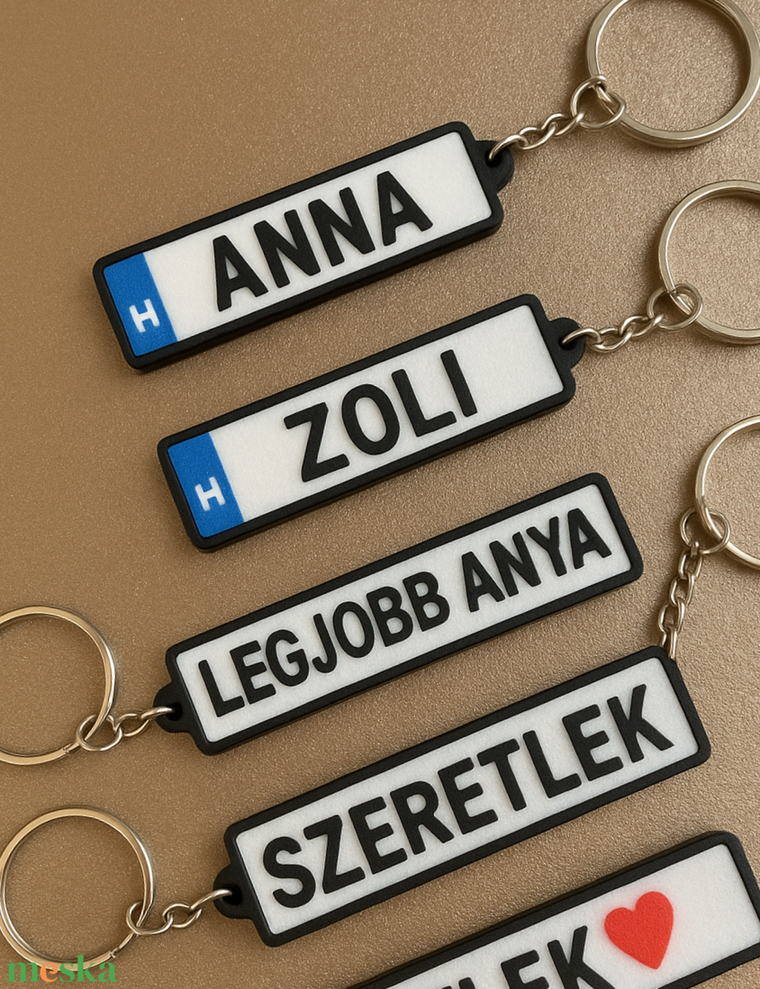 Egyedi rendszámtáblás kulcstartó  - táska & tok - kulcstartó & táskadísz - kulcstartó - Meska.hu